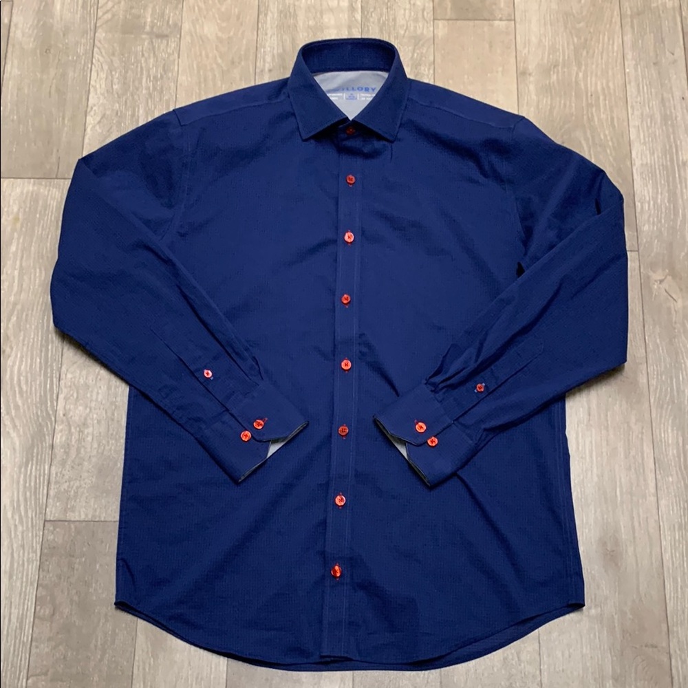 Mens Twillory Performance Button Down Solid Casua… - image 1